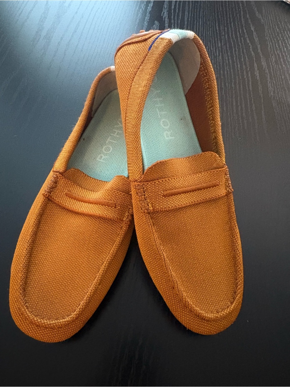 Rothy's The Driver Penny Loafer in Camel Tan, Women's Size 10.5, EUC